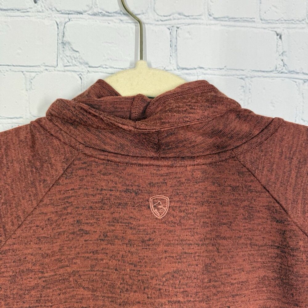 Kuhl Elia Women’s XL Cowl Neck Pullover Rust Orange Long Sleeve Stretch Outdoor - Picture 13 of 14